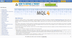 Desktop Screenshot of docs.mql4.com